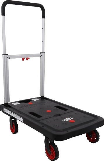 Afbeeldingen van KELFORT Platformwagen PF-125N ALU rood/zwart 125kg