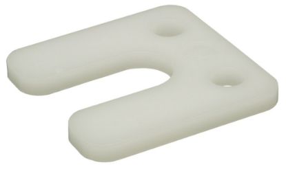 Afbeeldingen van GEBR. BODEGRAVEN Drukplaat KS met sleuf transparant 6MM 70X70MM