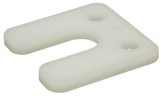 Afbeeldingen van GEBR. BODEGRAVEN Drukplaat KS met sleuf transparant 6MM 70X70MM