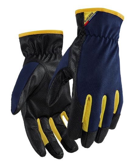 Afbeeldingen van BLÅKLÄDER Werkhandschoen 2871 donkerblauw/geel 7