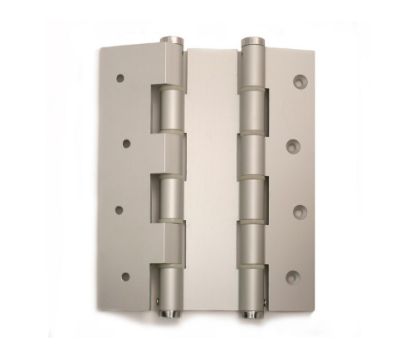 Afbeeldingen van Deurveerscharnier dubbel ALU zilver 120MM