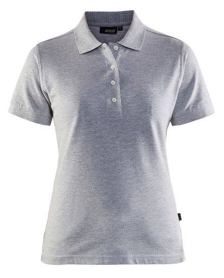Afbeeldingen van BLÅKLÄDER Poloshirt piqué dames 3307 grijs mêlee S