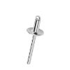 Afbeeldingen van Popnagel Q-standard open ALU/staal platkop 4,8X10X14MM klembereik 4,0-6,0MM