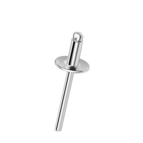 Afbeeldingen van Popnagel Q-standard open ALU/staal platkop 4,8X10X14MM klembereik 4,0-6,0MM