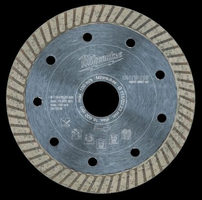 Afbeeldingen van MILWAUKEE Diamantzaagblad natuursteen/keramiek DHTS 115X22,23MM