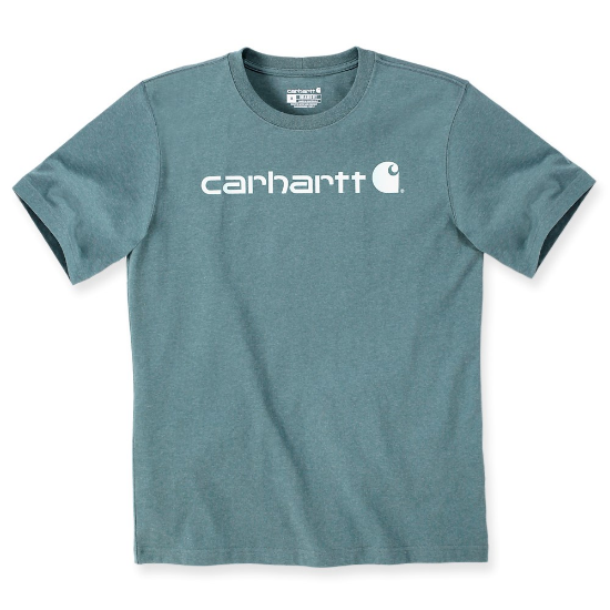 Afbeeldingen van CARHARTT T-shirt met logo 103361 sea pine heather L