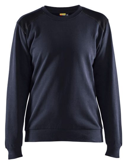 Afbeeldingen van BLÅKLÄDER Sweatshirt dames bi-colour 3408 donker marineblauw/zwart S