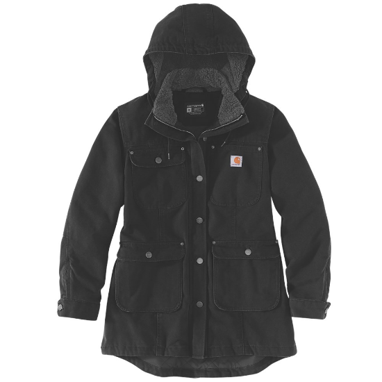 Afbeeldingen van CARHARTT Jas weathered duck loose fit dames 105512 zwart S