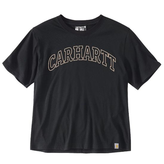 Afbeeldingen van CARHARTT T-shirt met grafische print dames 106186 zwart S