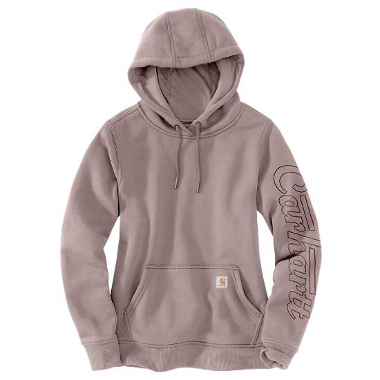 Afbeeldingen van CARHARTT Hoodie waterbestendig dames 105996 mink XL