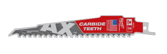 Afbeeldingen van MILWAUKEE Reciprozaagblad hout The AX Carbide 150MM 5TPI 5x