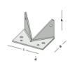 Afbeeldingen van GEBR. BODEGRAVEN Universeel paalverankering TV 90X60X60MM 3MM
