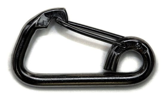 Afbeeldingen van Karabijnhaak asymmetrisch RVS316 81MM