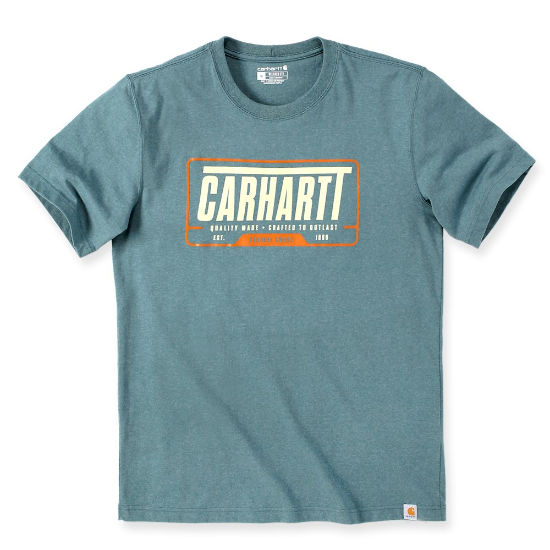 Afbeeldingen van CARHARTT T-shirt met grafische print 106091 sea pine heather M
