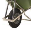 Afbeeldingen van MATADOR Kruiwagen aluminium PROFI-MAX Plus M-15-ALU-GREEN-L4 HDPE bak groen 90L met 4-ply luchtband