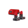 Afbeeldingen van MILWAUKEE Accu NRG pakket 2X6,0Ah + oplader M12NRG-602