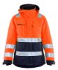 Afbeeldingen van BLÅKLÄDER Winterjas dames 4872 High Vis oranje/marineblauw S