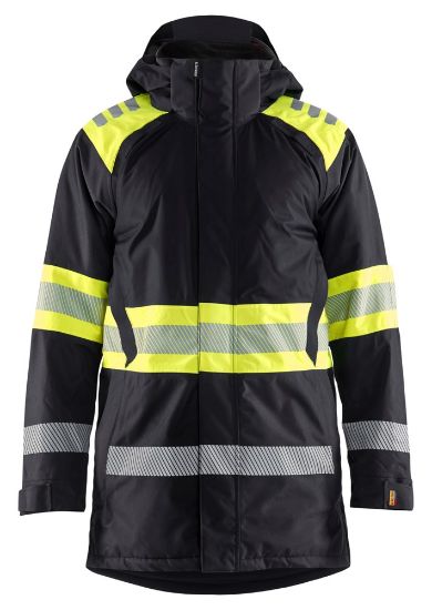 Afbeeldingen van BLÅKLÄDER Winterparka 4485 zwart/High Vis geel S