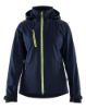 Afbeeldingen van BLÅKLÄDER Softshell jack dames 4719 donker marineblauw/High Vis geel 3XL