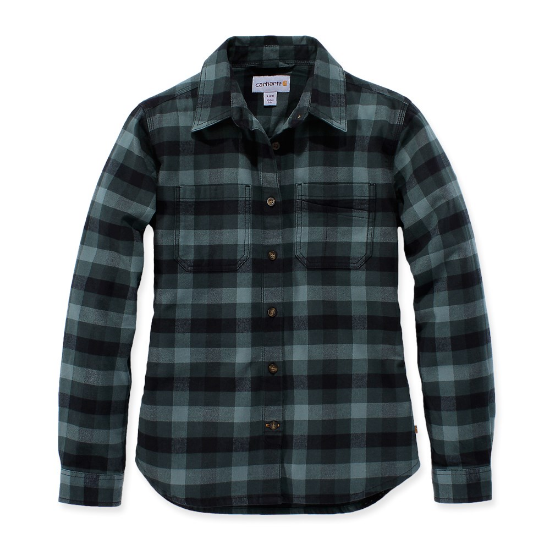 Afbeeldingen van CARHARTT Overhemd Hamilton flannel dames 103226 balsam green XS