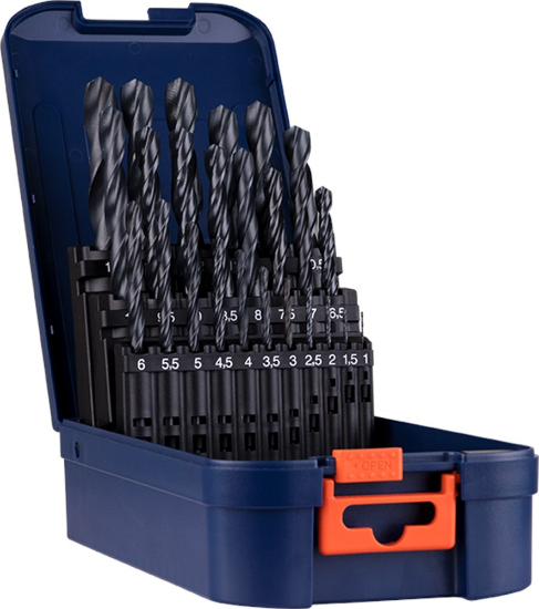 Afbeeldingen van ROTEC Metaalborenset 100 DIN338 type N 25-delig 1-13MM ABS