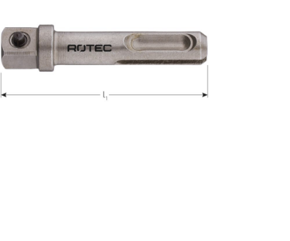 Afbeeldingen van ROTEC Adapter SDS-Plus > vierkant ⅜" met stift 60MM 
