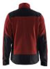 Afbeeldingen van BLÅKLÄDER Gebreid vest met softshell 5942 gebrand rood/zwart L