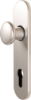Afbeeldingen van OXLOC Knopschild knop + profielcilinder Parijs aluminium PC72