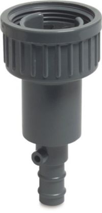 Afbeeldingen van VDL Afdruipventiel PVC-U grijs 1.¼"X16MM binnendraad/slangtule 6bar