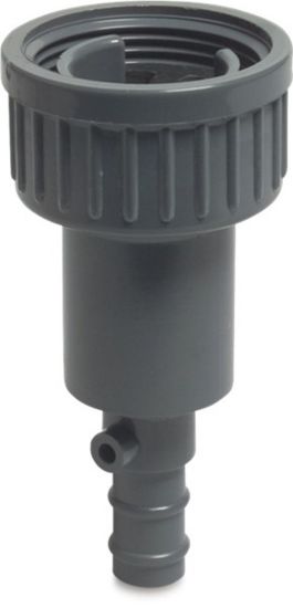 Afbeeldingen van VDL Afdruipventiel PVC-U grijs 1.¼"X16MM binnendraad/slangtule 6bar