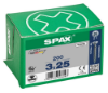 Afbeeldingen van SPAX Universele schroef verzonkenkop WIROX voldraad PZ1 3X25MM