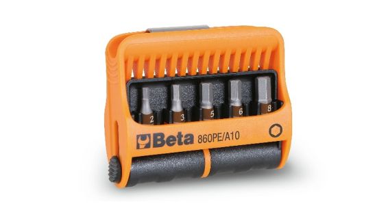 Afbeeldingen van BETA Bitset ¼" zeskant 10x + bithouder 860PE/A10