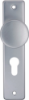 Afbeeldingen van OXLOC Knopschild kort knop + profielcilinder Roma aluminium PC55