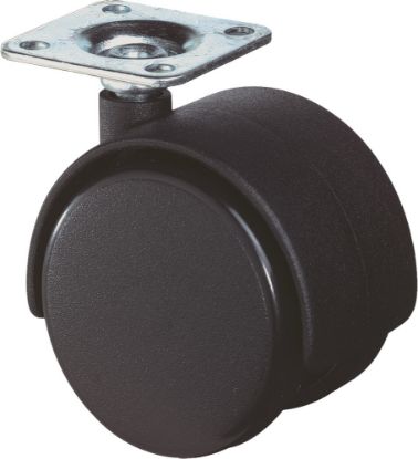 Afbeeldingen van KELFORT Meubelzwenkwiel zwart EV 40MM met plaat