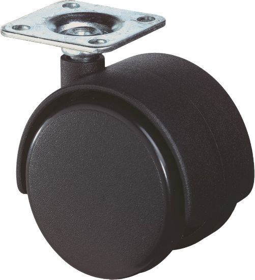 Afbeeldingen van KELFORT Meubelzwenkwiel zwart EV 40MM met plaat