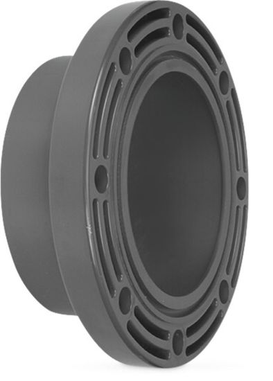 Afbeeldingen van VDL Lijmflens (O-ring) PVC-U grijs 280MM lijmmof