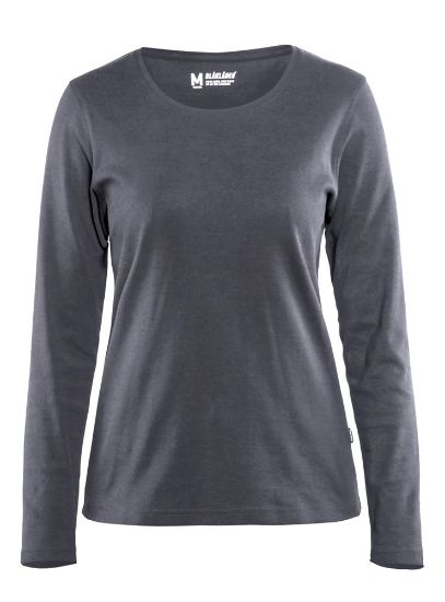 Afbeeldingen van BLÅKLÄDER T-shirt dames met lange mouwen 3301 grijs M