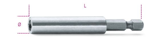 Afbeeldingen van BETA Bithouder ¼" 75MM t.b.v. 5,5MM bits 882M