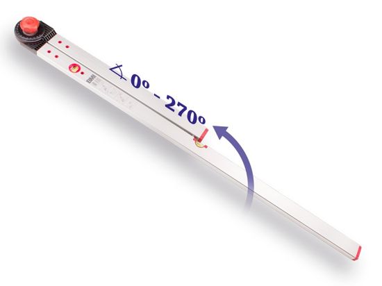 Afbeeldingen van BMI Hoekmeter korte been 60CM lange been 120CM