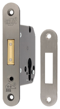 Afbeeldingen van OXLOC Veiligheidsbijzetslot RVS-voorplaat 80MM SKG**