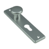 Afbeeldingen van OXLOC Knopschild knop + profielcilinder Roubais aluminium PC55