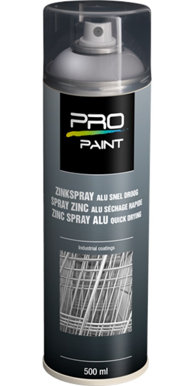 Afbeeldingen van PRO-PAINT Zinkspray ALU sneldrogend 500ML