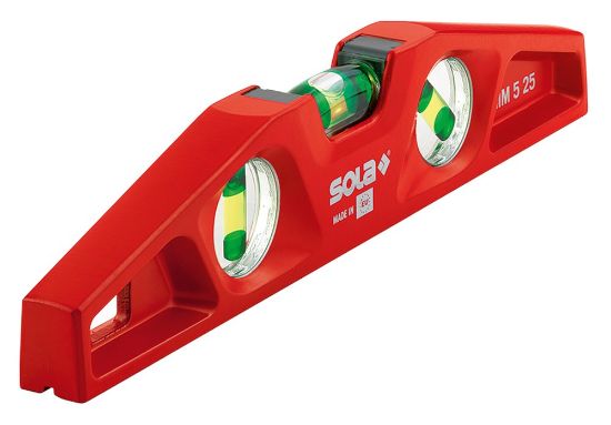 Afbeeldingen van SOLA Gegoten aluminium waterpas MM 5 25CM