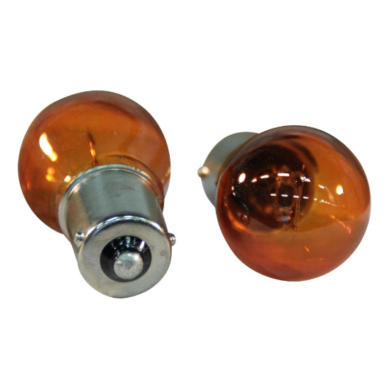 Afbeeldingen van Stop-/knipperlamp BAU15S oranje 12V 21W 15X47