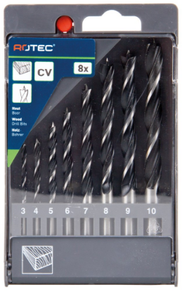 Afbeeldingen van ROTEC Houtspiraalborenset 235 8-delig 3-10MM