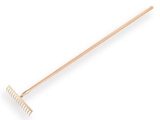 Afbeeldingen van OFFNER Tuinhark met open dul 14-tands gebogen met steel 160X2,8CM