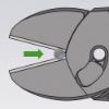 Afbeeldingen van KNIPEX Zijsnijtang TwinForce 7372180F DIN5749 180MM