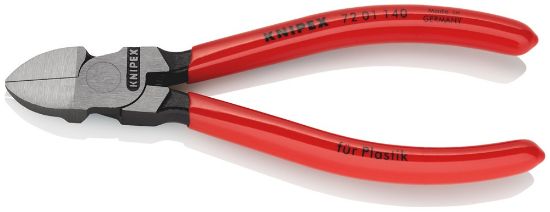 Afbeeldingen van KNIPEX Zijsnijtang kunststof 7201140 140MM