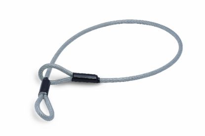 Afbeeldingen van Slotkabel PVC ommanteld transparant 0,9M 6/8