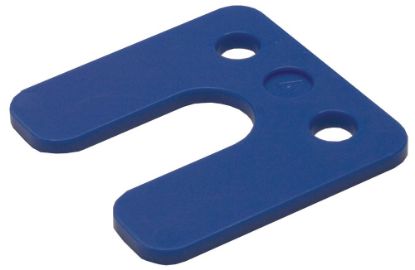 Afbeeldingen van GEBR. BODEGRAVEN Drukplaat KS met sleuf blauw 4MM 70X70MM